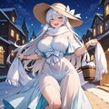 雪だるま作る水着コスプレ皇女人妻 12枚目