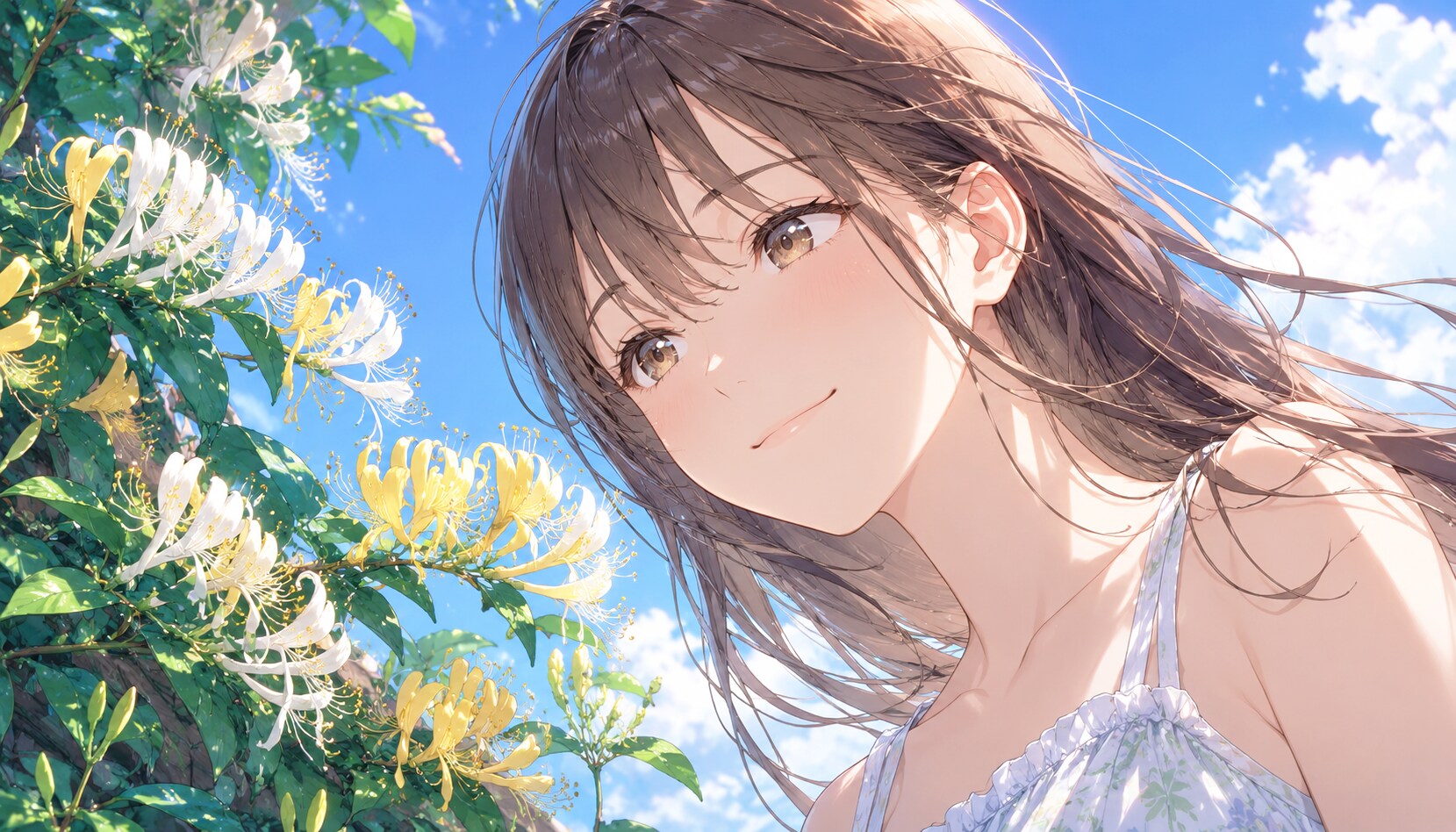 誕生花　0622 スイカズラ