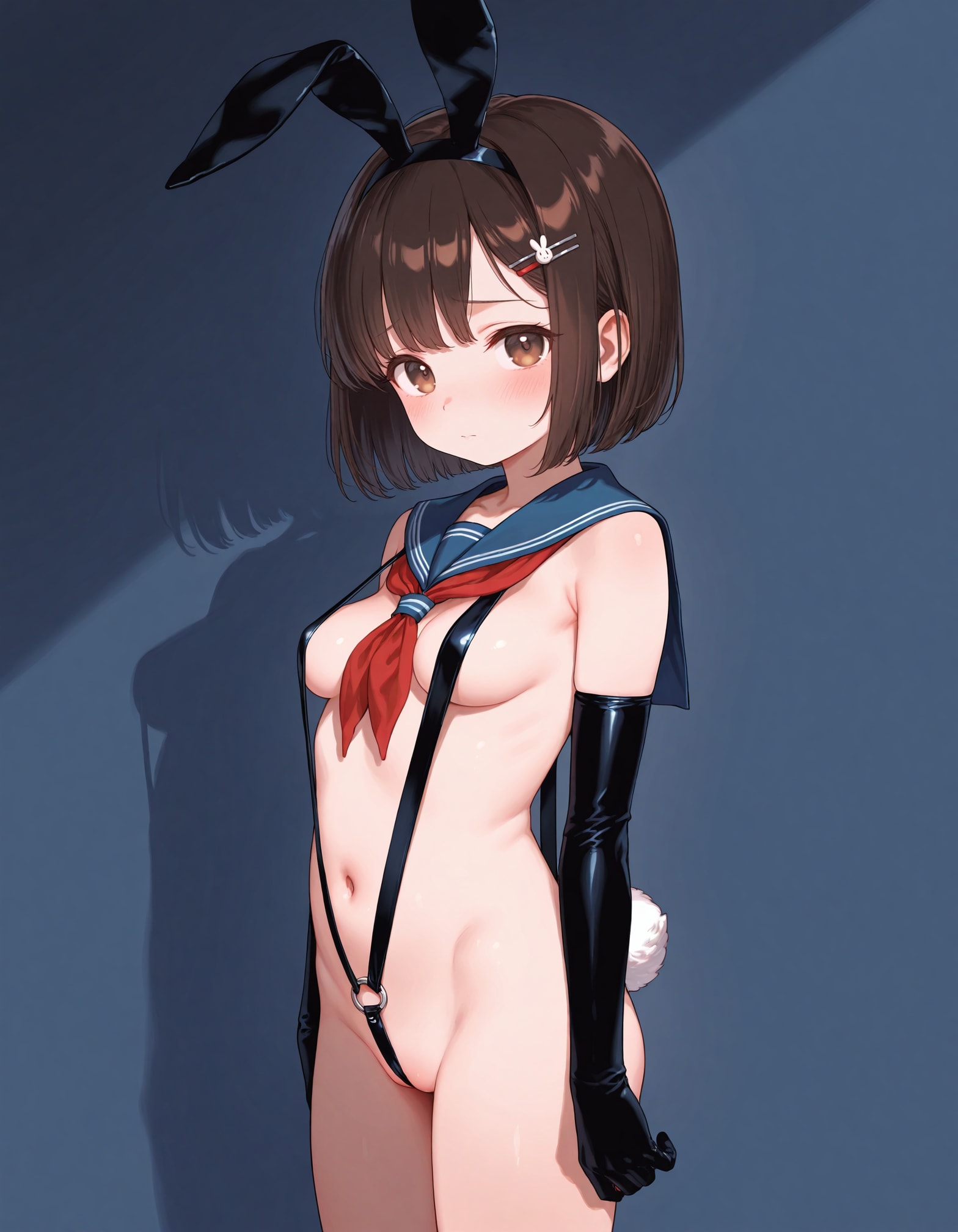 セーラーバニーストラップ少女