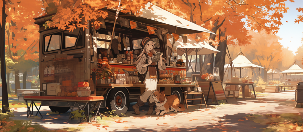秋は紅葉を眺めながらピクニックをするのに最適な季節です