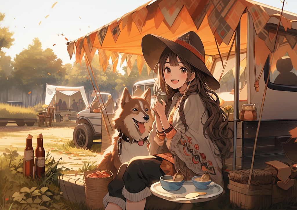 秋は紅葉を眺めながらピクニックをするのに最適な季節です