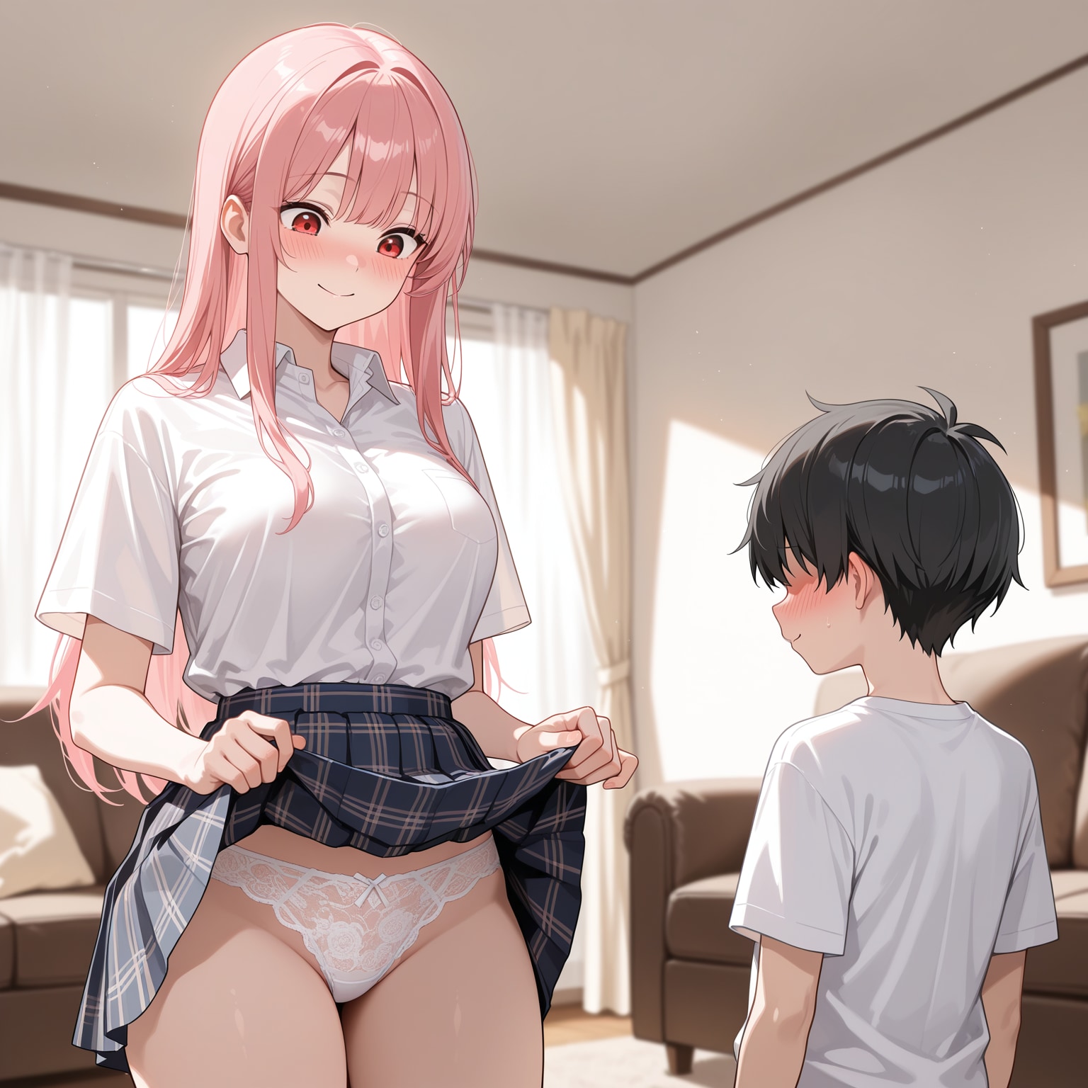 照れ笑いたくしあげ