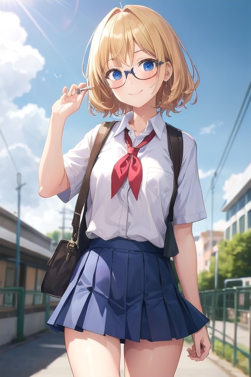 女子高生 | の人気AIイラスト・グラビア