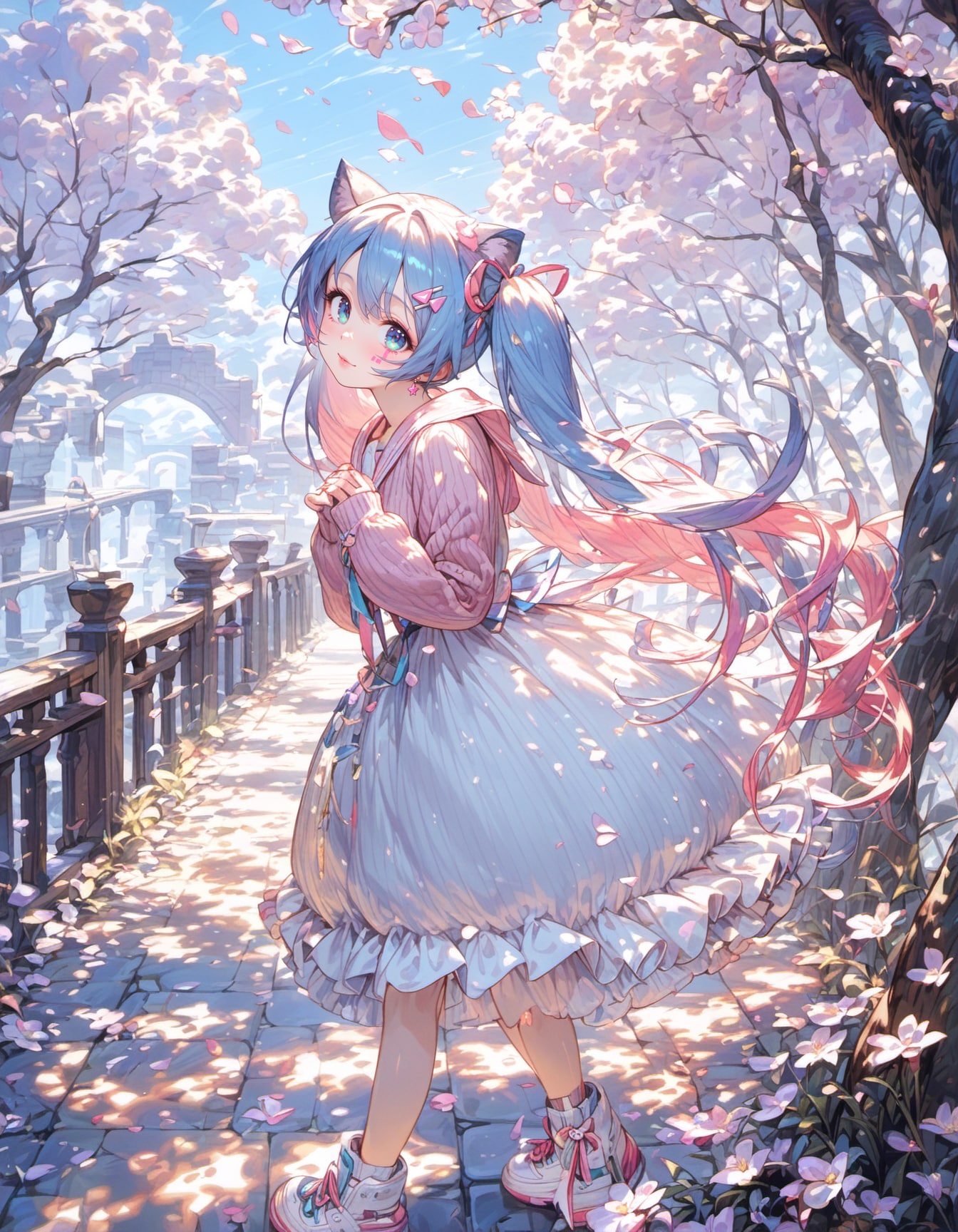 Pink and Blue | の人気AIイラスト・グラビア