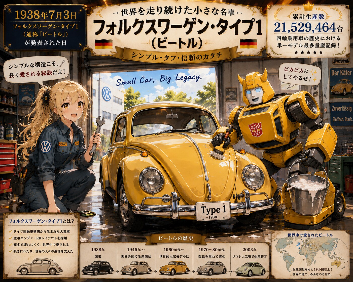 7月3日はフォルクスワーゲン・タイプ1の発表日