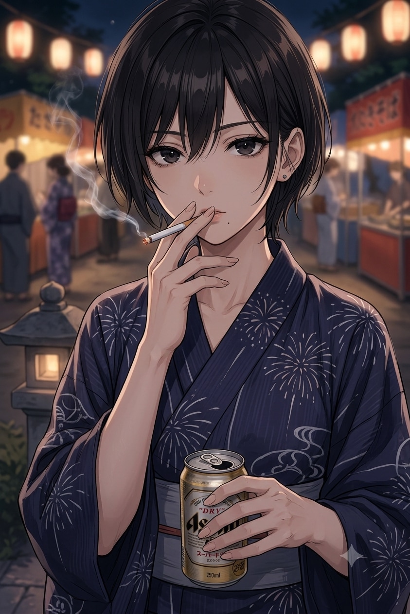 酒とタバコと夏祭り