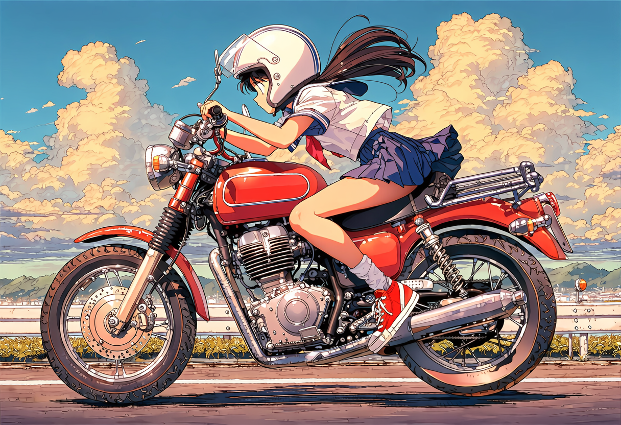 家に着くまでがツーリング | の人気AIイラスト・グラビア