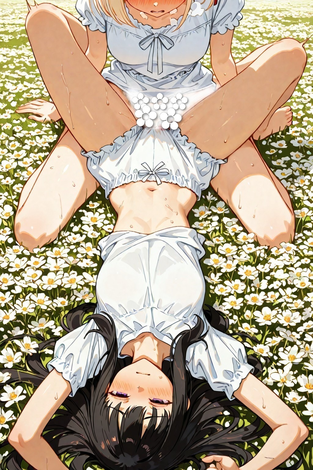 花畑の二人（619）