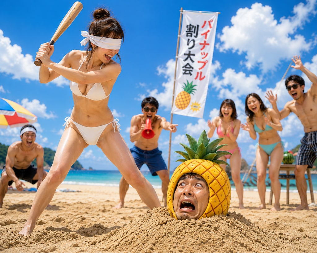パイナップル割り大会
