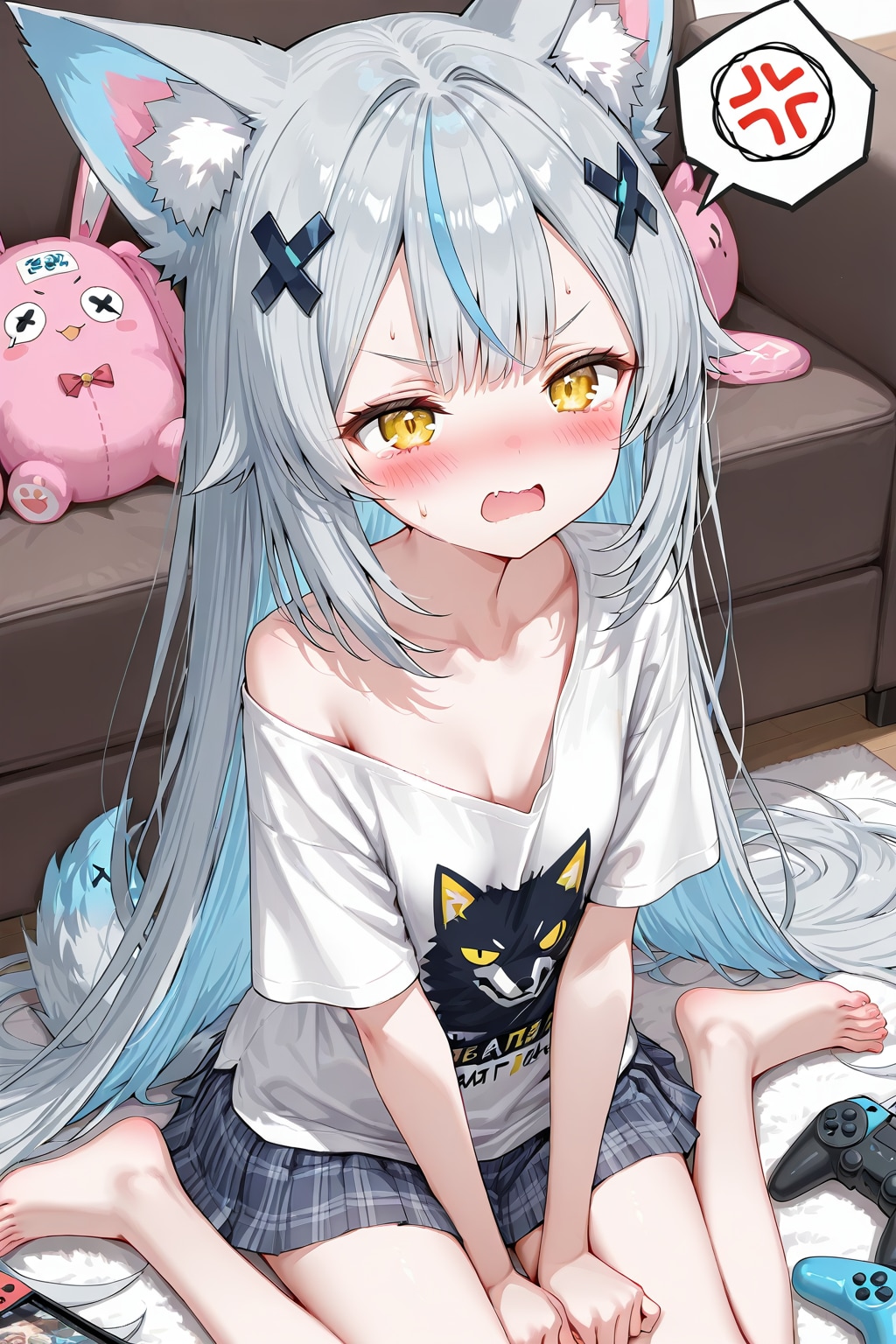 ウチの娘 夢華 ゲームで負けて悔しいあまりブチ切れ