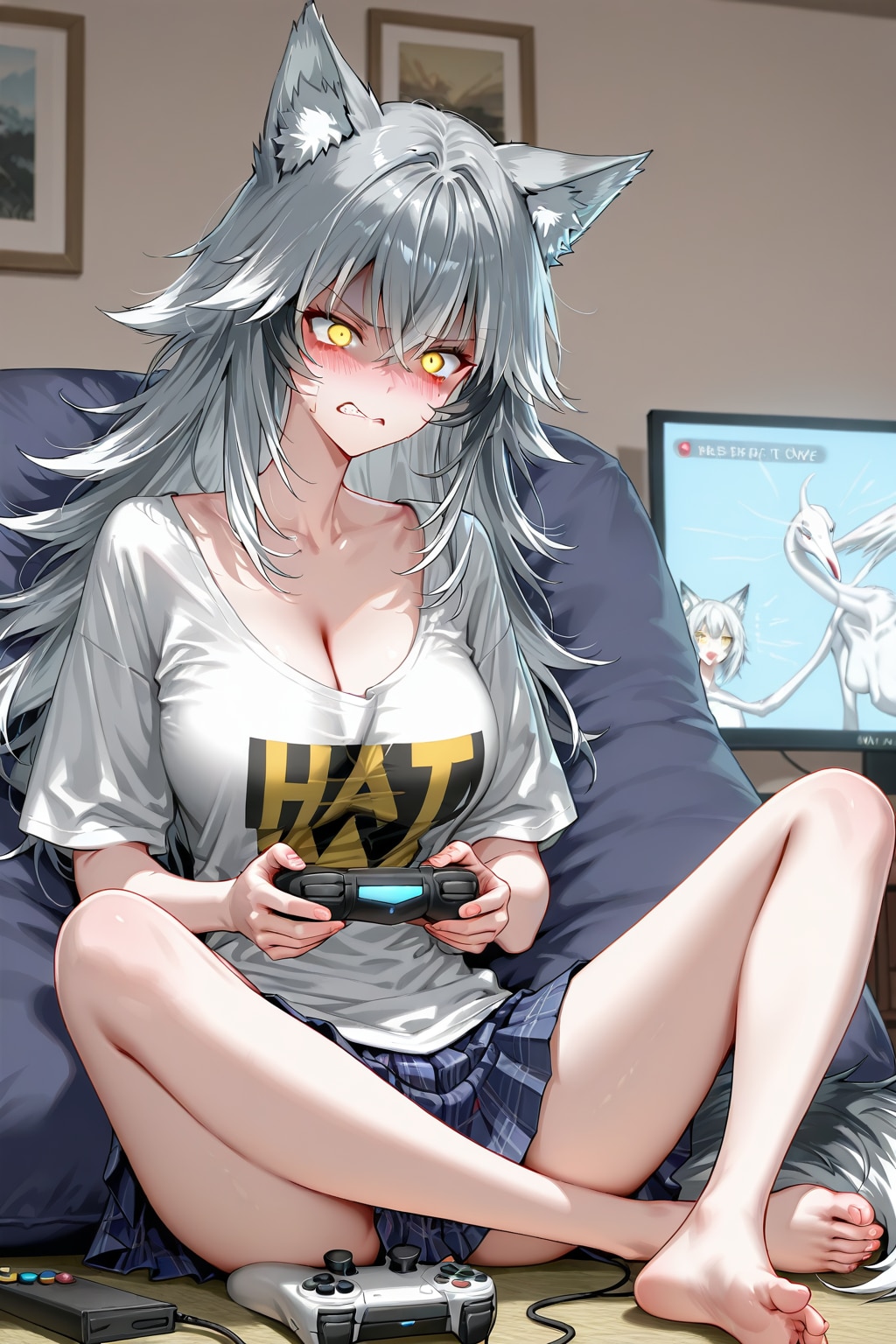 ウチの娘 夢華 ゲームで負けて悔しいあまりブチ切れ