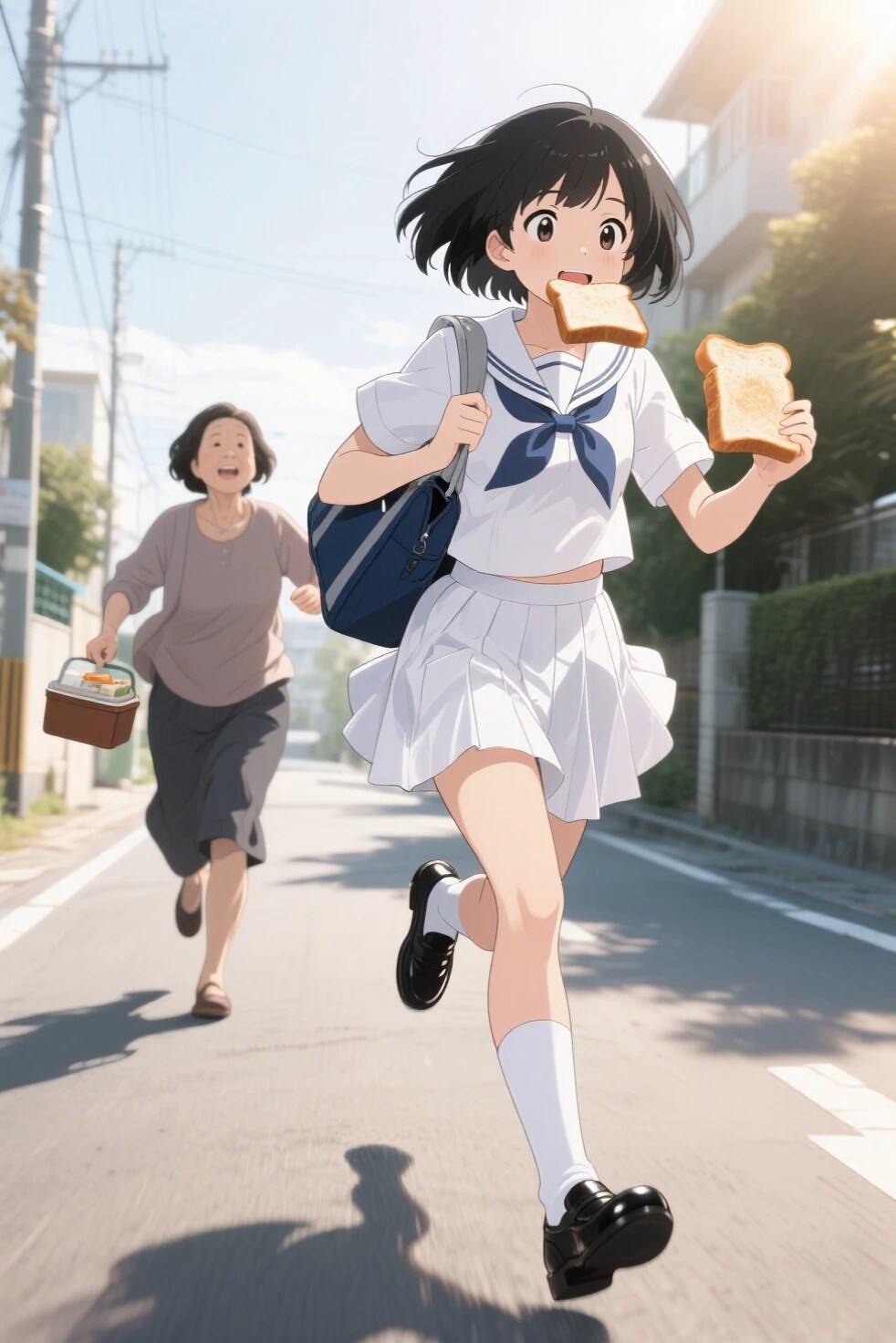 お弁当！忘れてる！