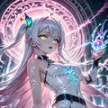 魔少女　witch white dress 2枚目