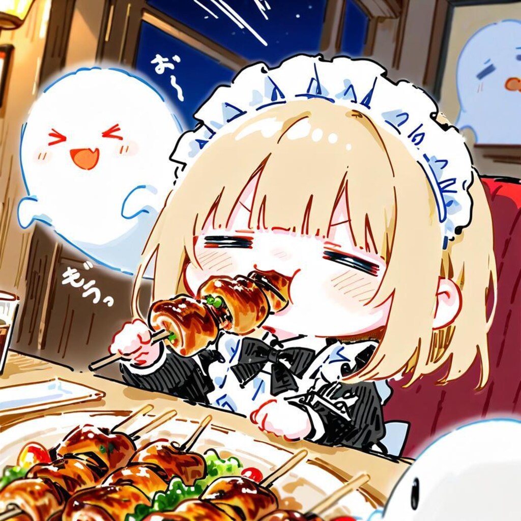 日曜深夜にマッタリ焼き鳥キメまくり🌃✨