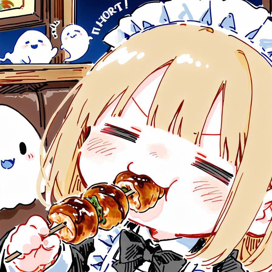 日曜深夜にマッタリ焼き鳥キメまくり🌃✨ | の人気AIイラスト・グラビア