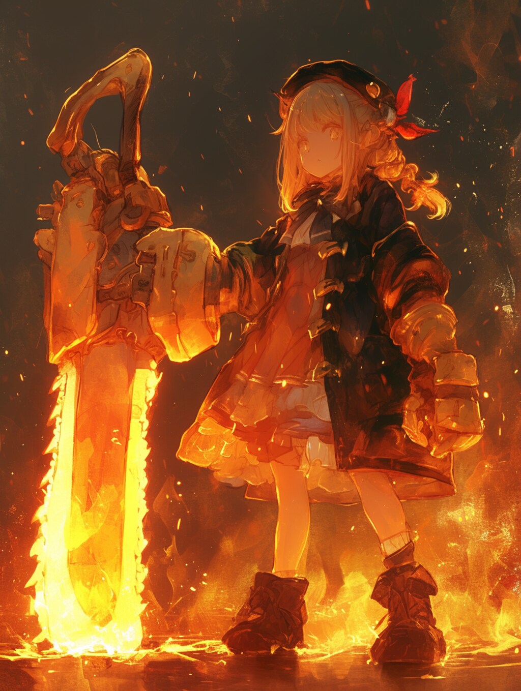 この聖剣(チェーンソー)で。