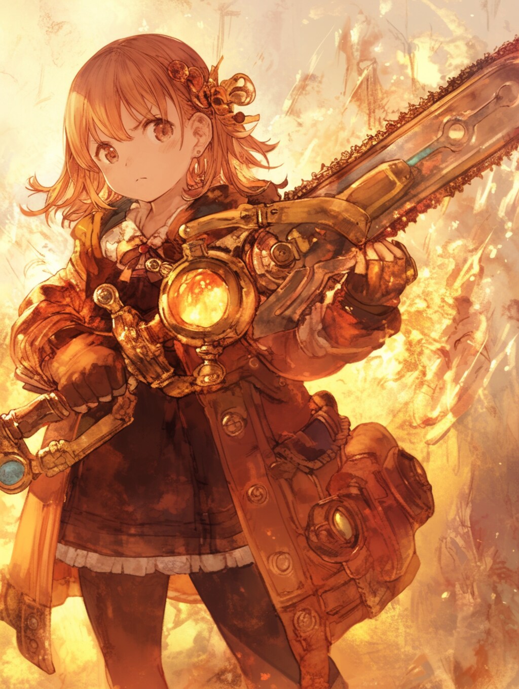 この聖剣(チェーンソー)で。