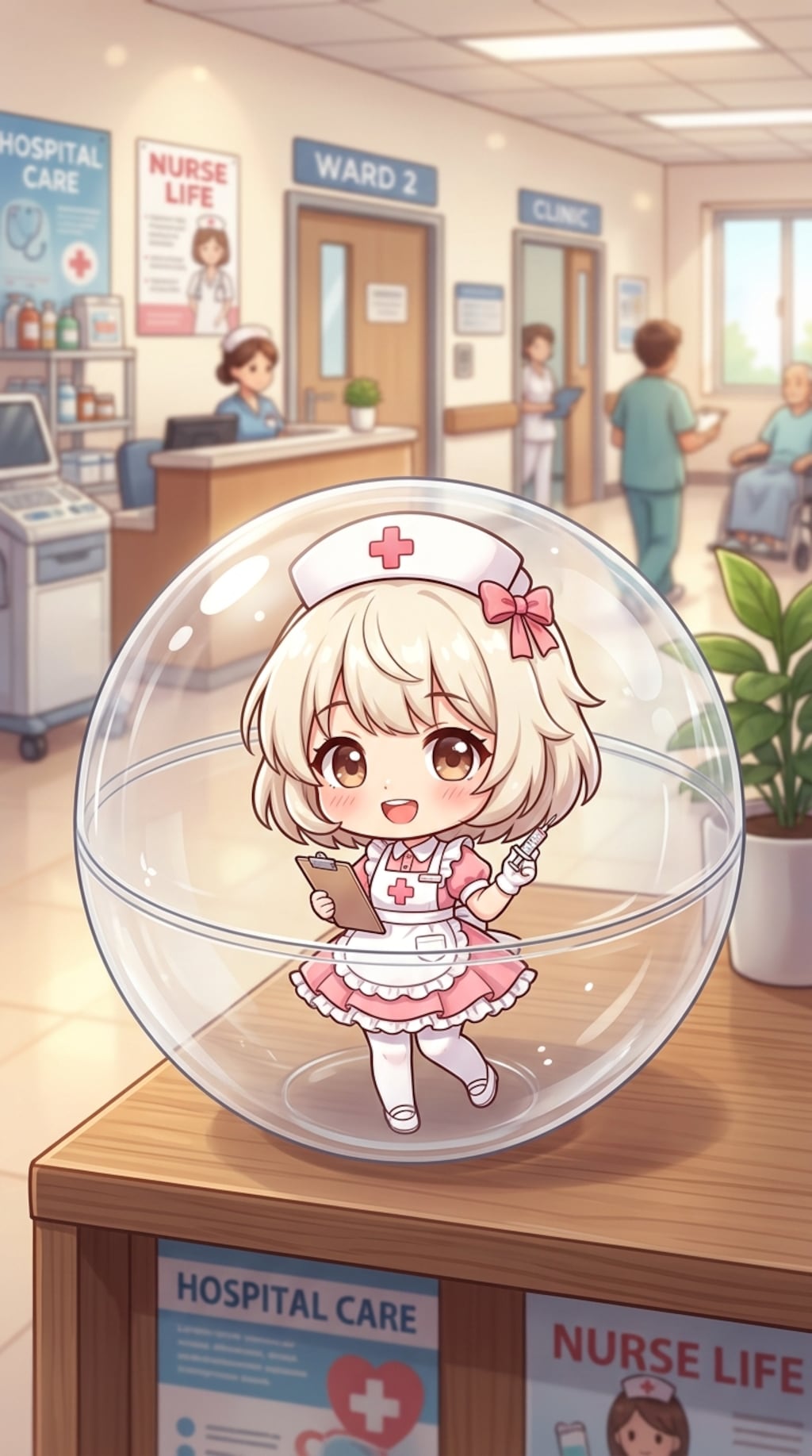 ナース服姿のECLIPSEちゃんをカプセルに入れたよ