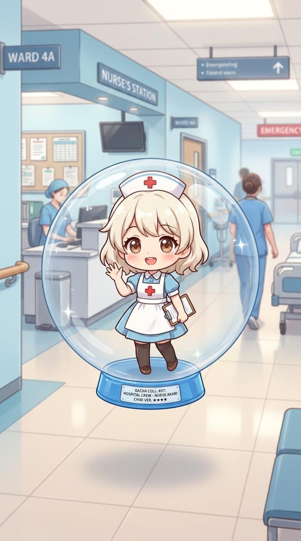 ナース服姿のECLIPSEちゃんをカプセルに入れたよ