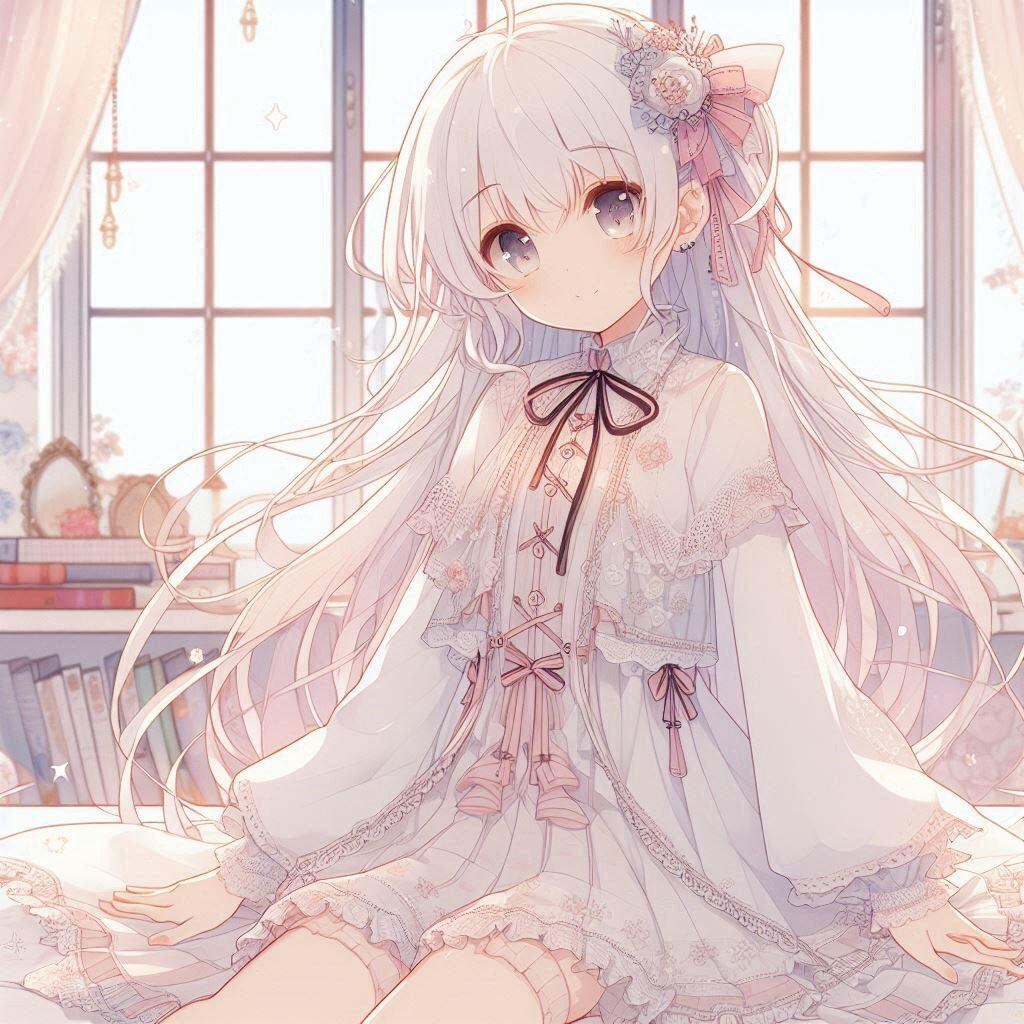 白髪の可愛い女の子【181】