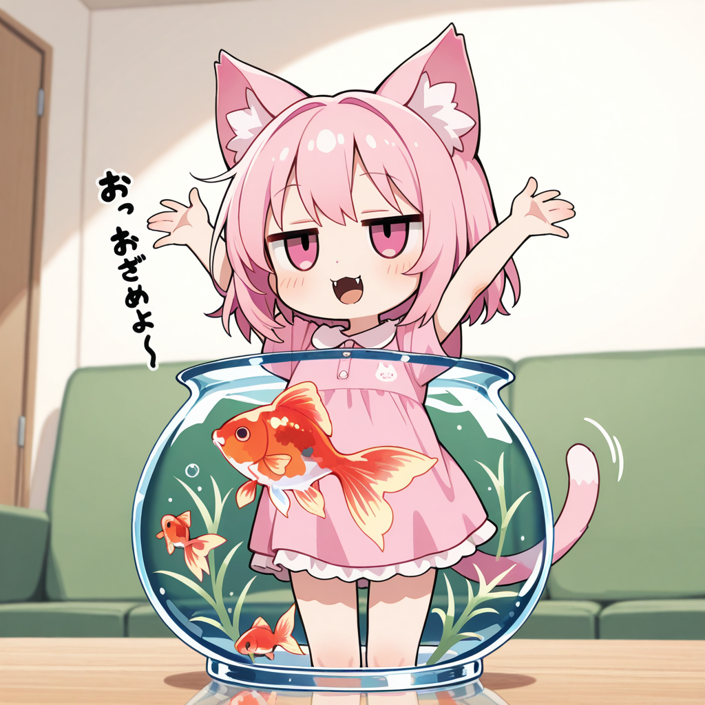 お・・・おさかにゃ～♡【今日は金魚の日】