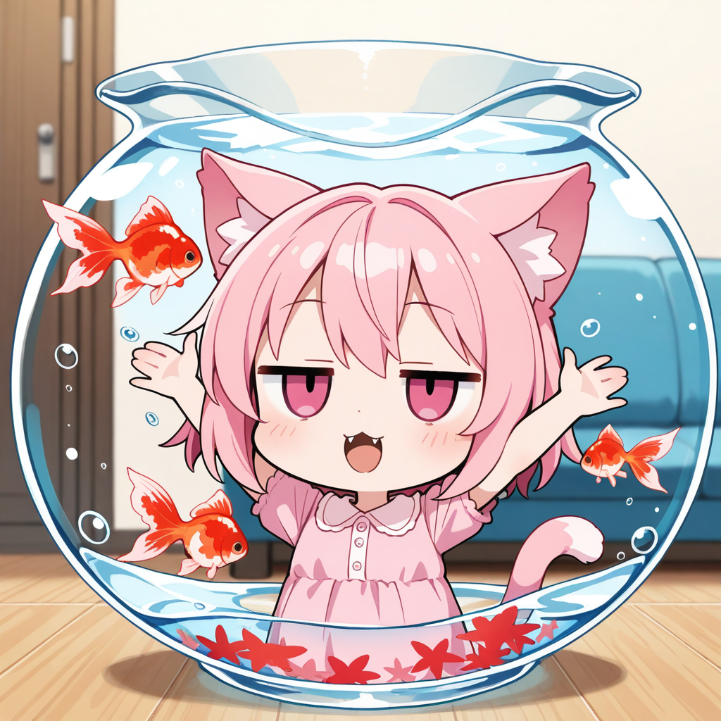 お・・・おさかにゃ～♡【今日は金魚の日】