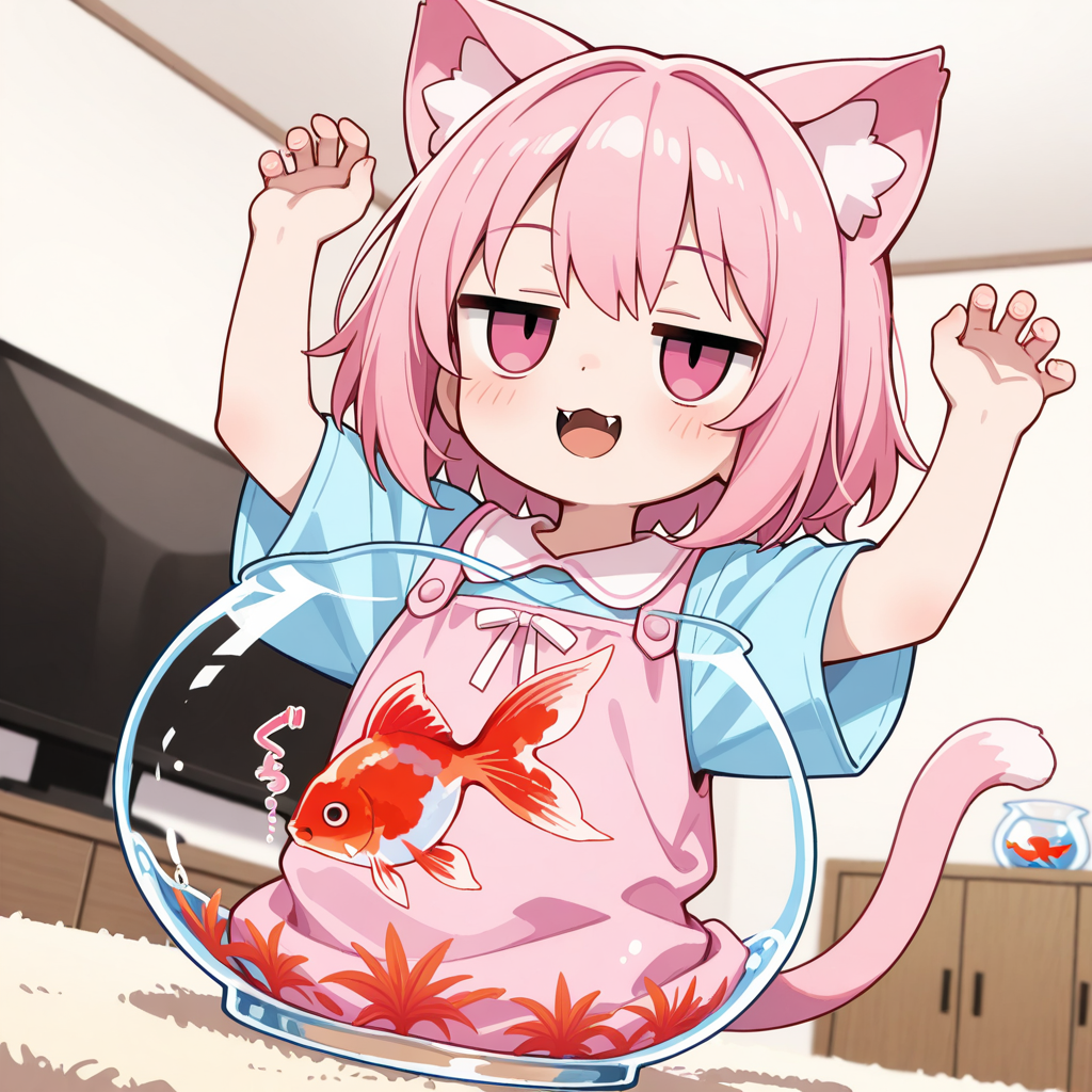 お・・・おさかにゃ～♡【今日は金魚の日】