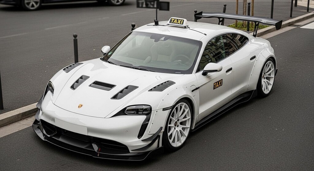 ポルシェタイカンタクシーのドリ車