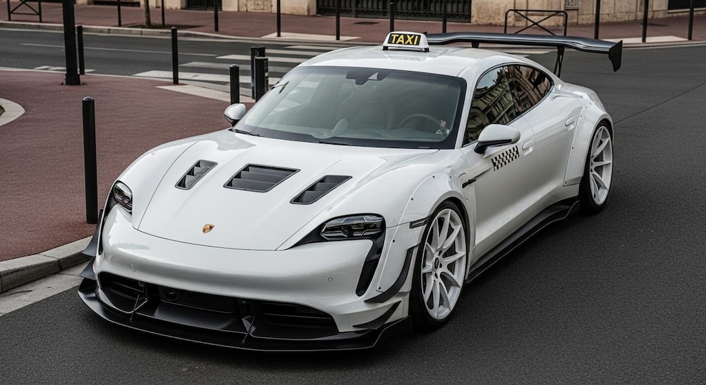 ポルシェタイカンタクシーのドリ車