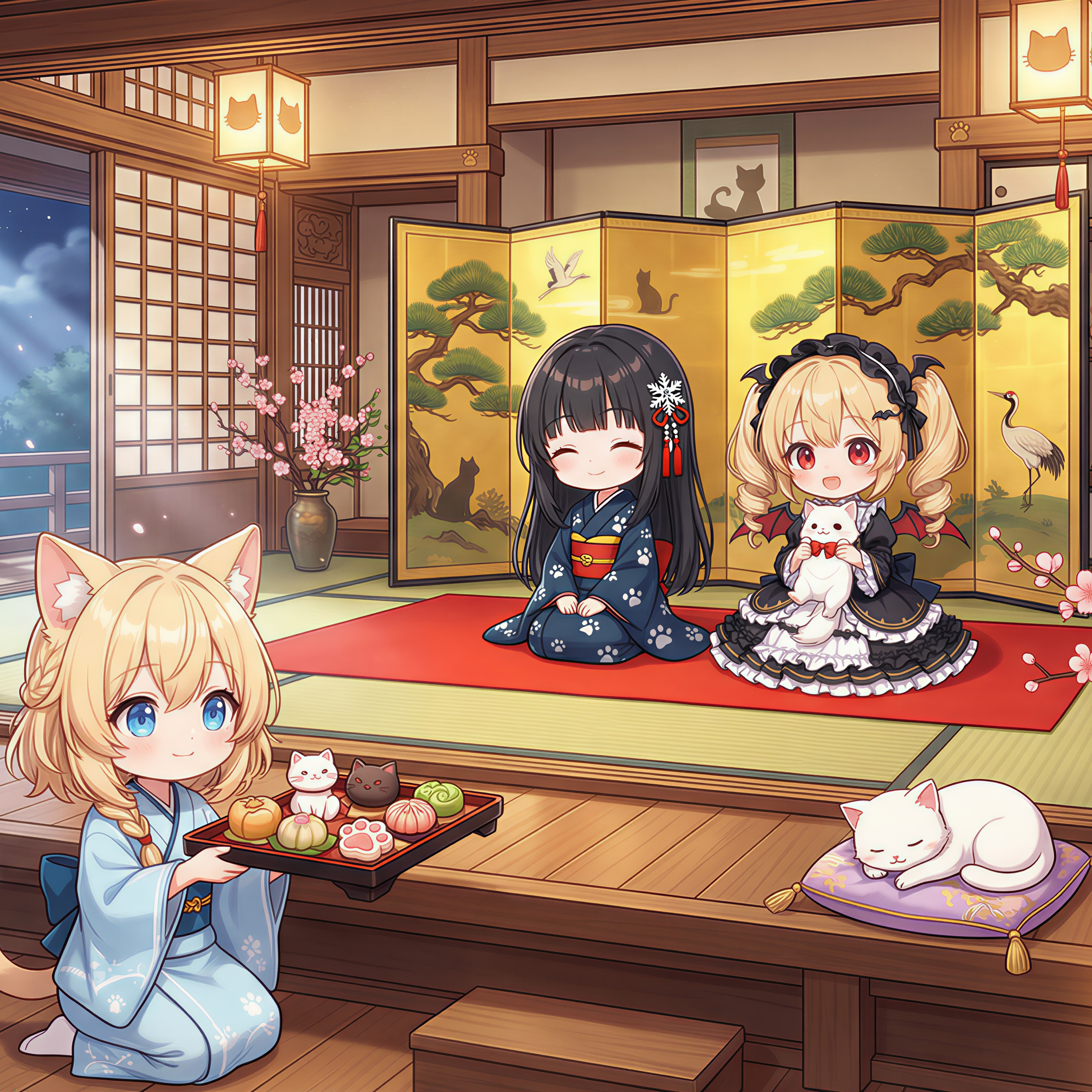 ネコちゃん天守閣にご招待🐾 | の人気AIイラスト・グラビア