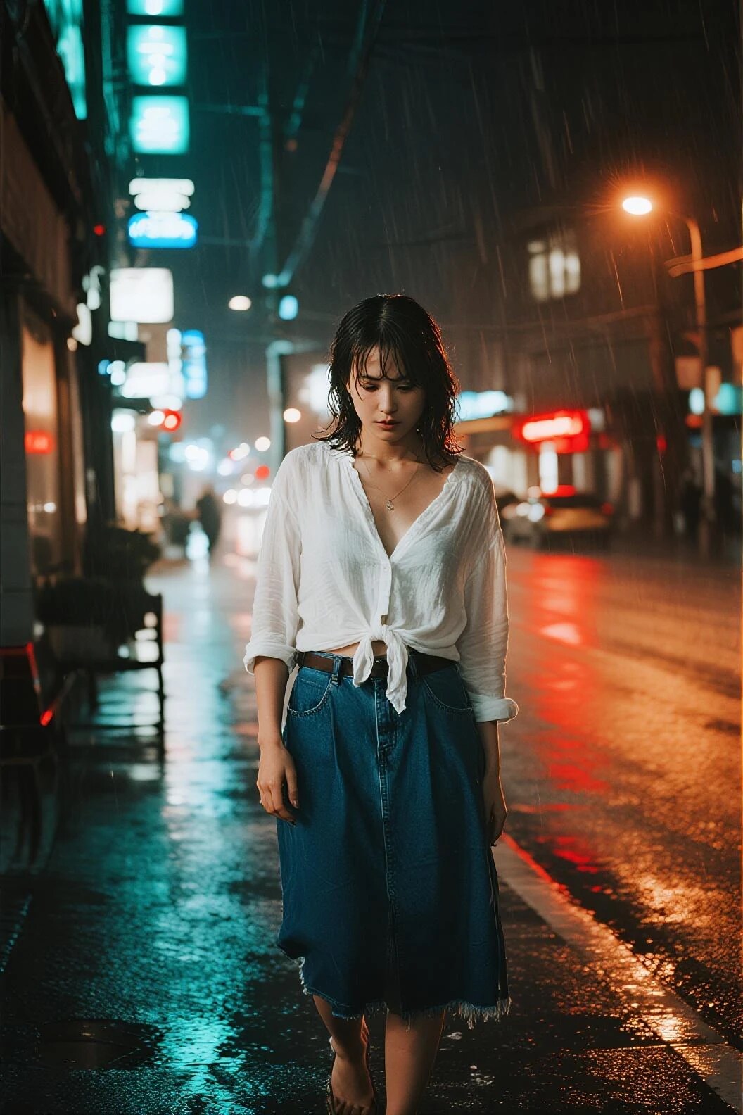 雨を歩く