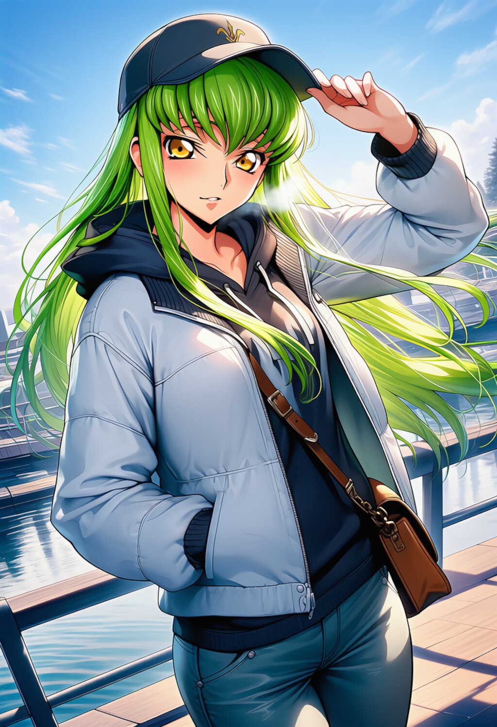 キャップ越しの合図 ― Wind-Touched Signal