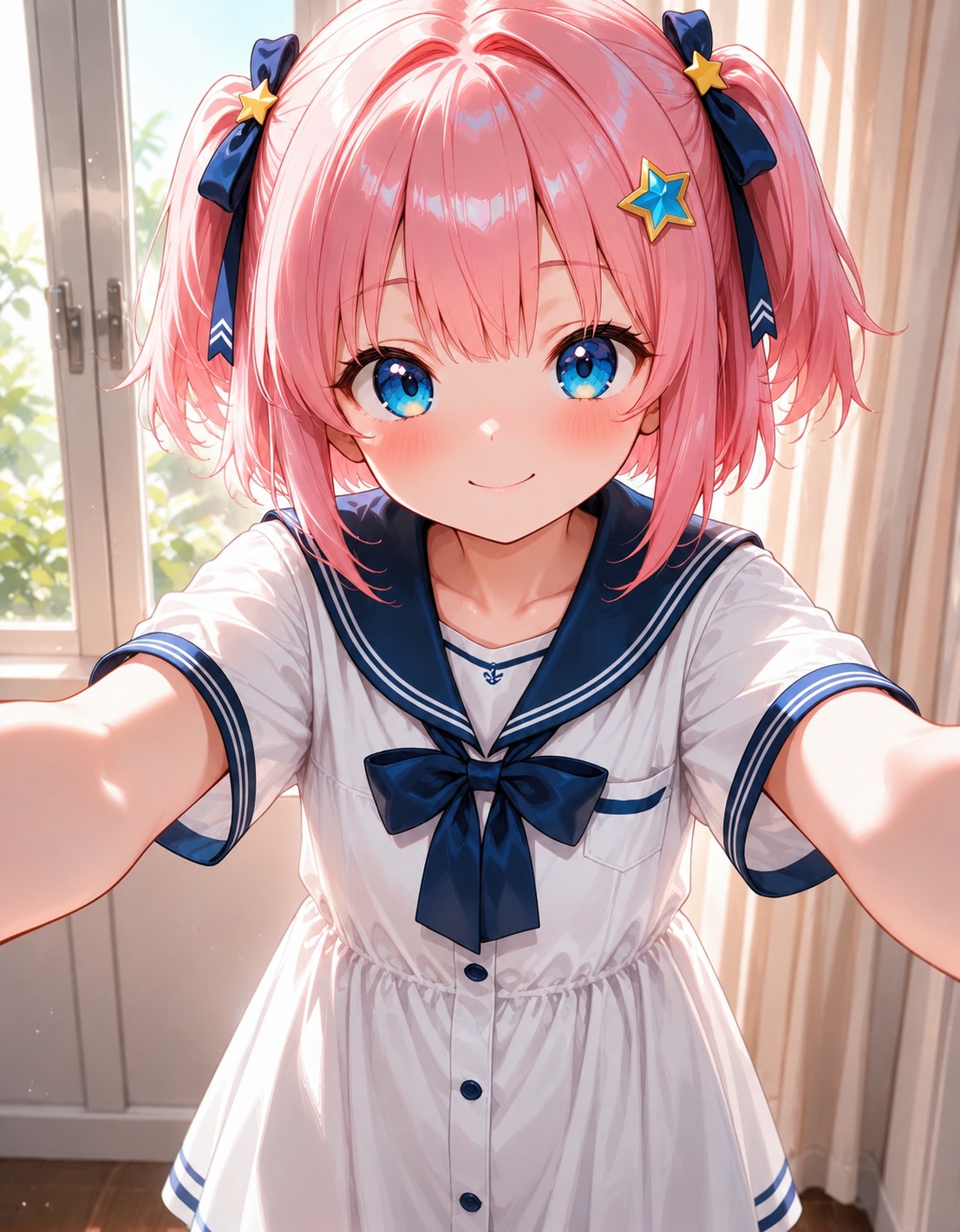 桃華ちゃんのセーラーワンピ(∩´∀`∩)💕