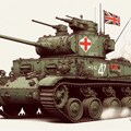 イギリス軍MarkⅢ歩兵戦車バレンタイン 4枚目
