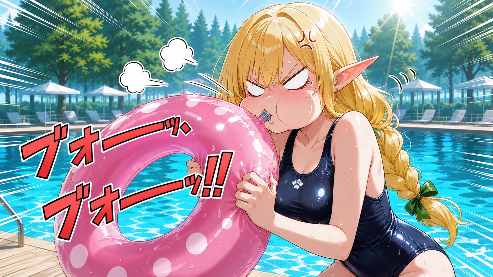 リゾート中のポンドちゃん