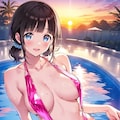 スリングショット水着の鈴鹿詩子さん(ちちぷい版) 2枚目