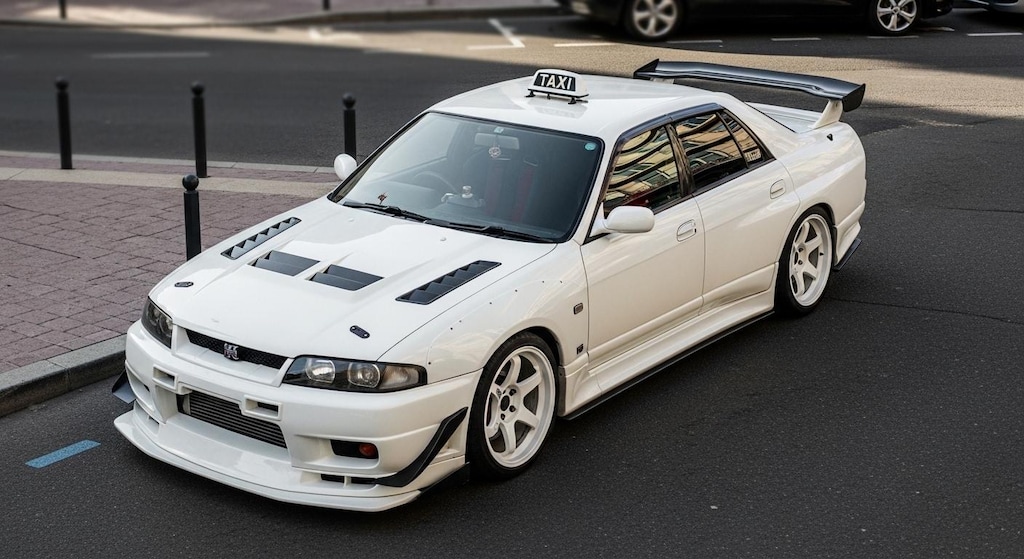R33GT-Rセダンタクシーのドリ車