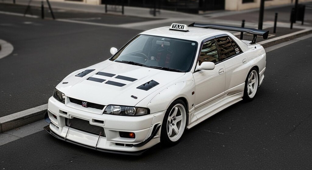 R33GT-Rセダンタクシーのドリ車