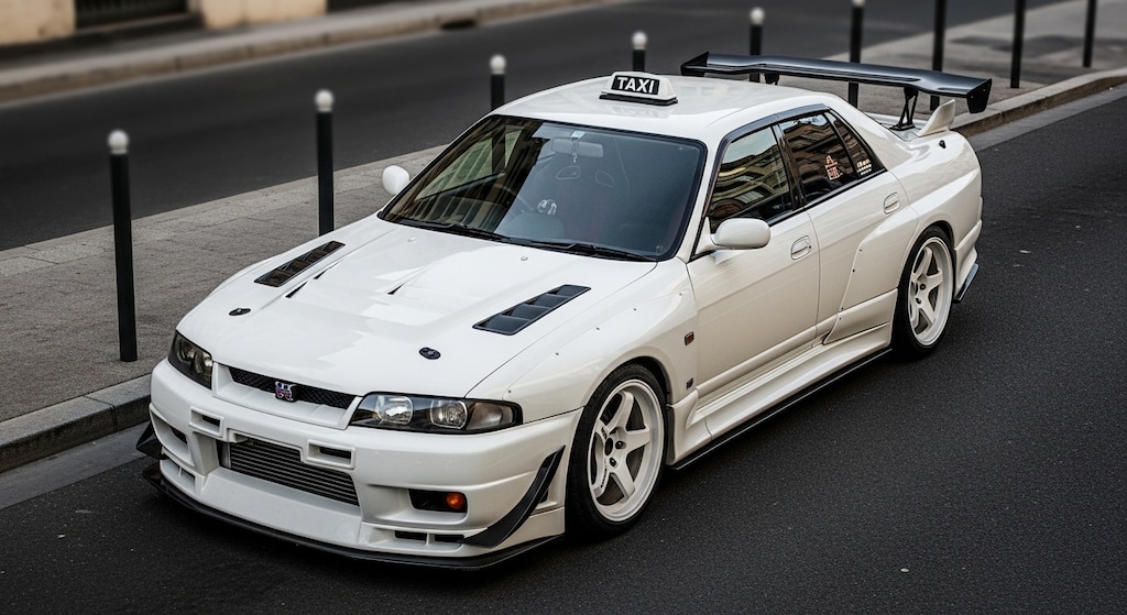 R33GT-Rセダンタクシーのドリ車