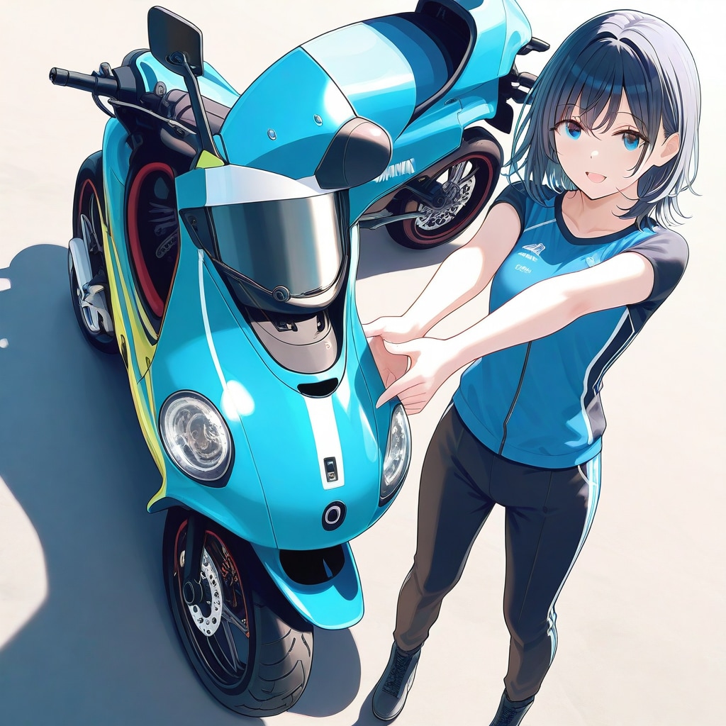 UNICORN  バイク好き彼女 | の人気AIイラスト・グラビア