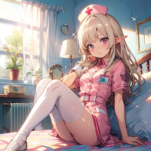 エルフさんの看護師 | の人気AIイラスト・グラビア
