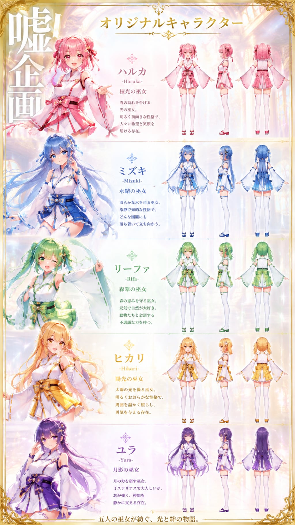 オリジナルキャラクター　巫女服