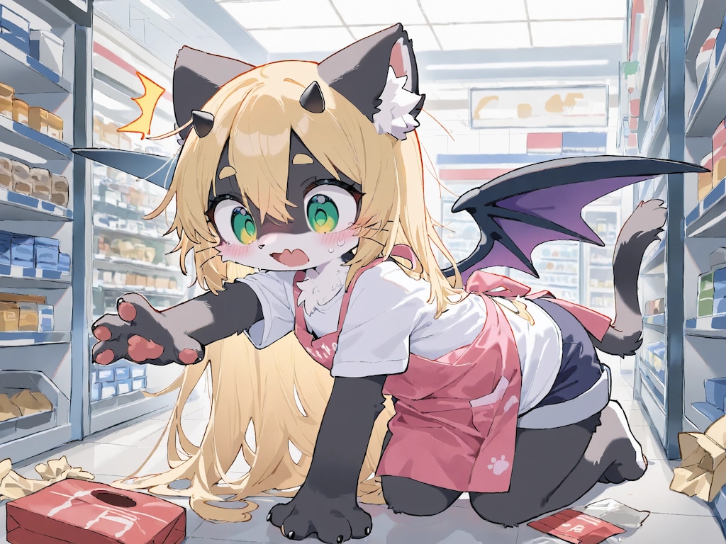 黒猫のサキュバスちゃん！