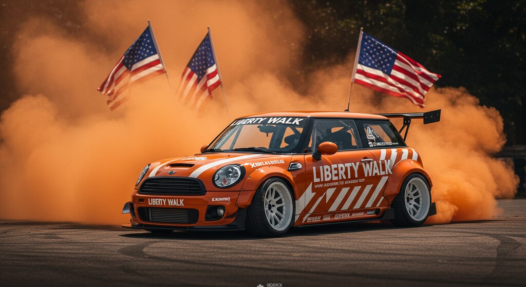 リバティーウォークミニクーパーのドリ車