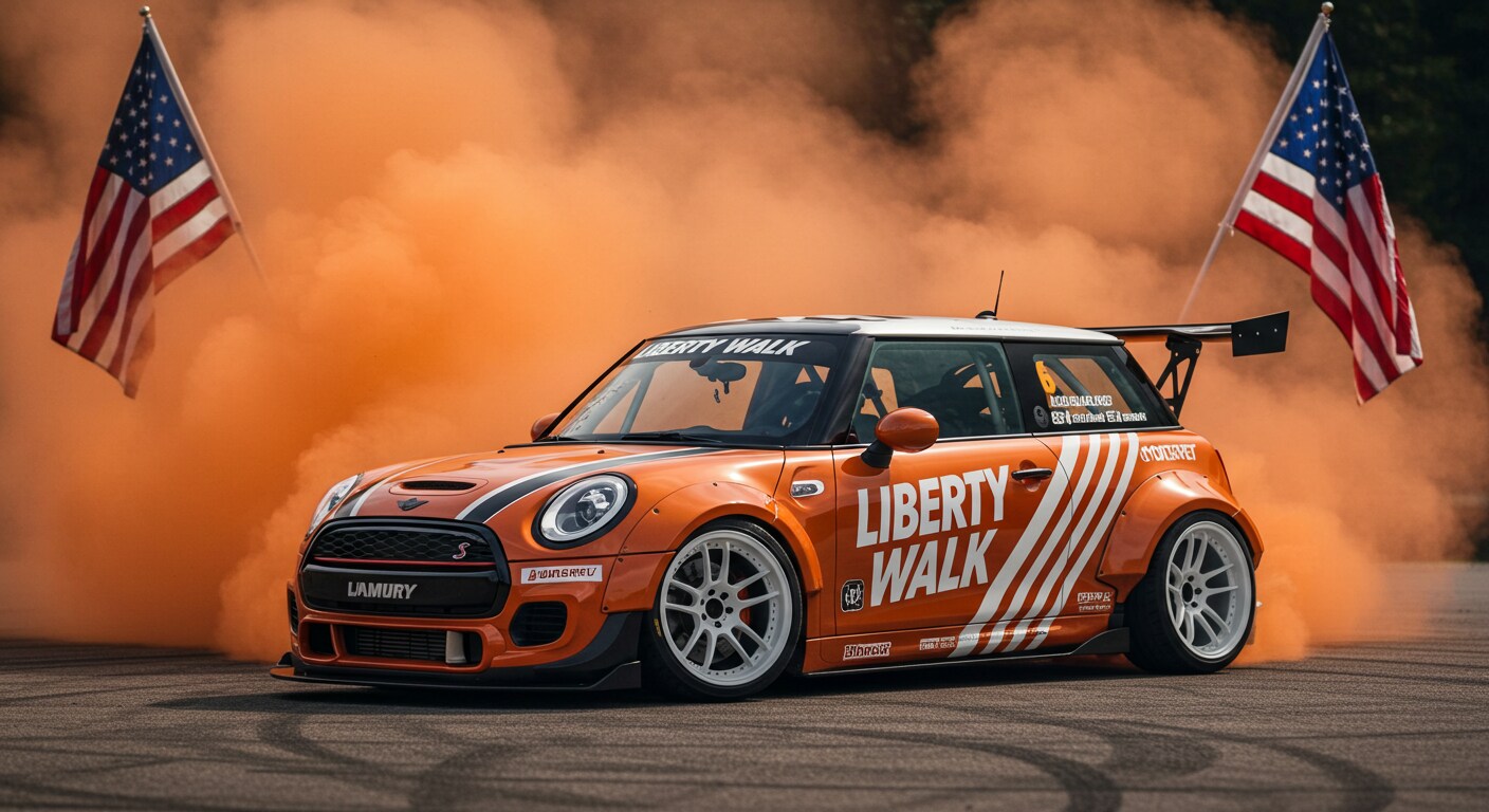 リバティーウォークミニクーパーのドリ車 | の人気AIイラスト・グラビア