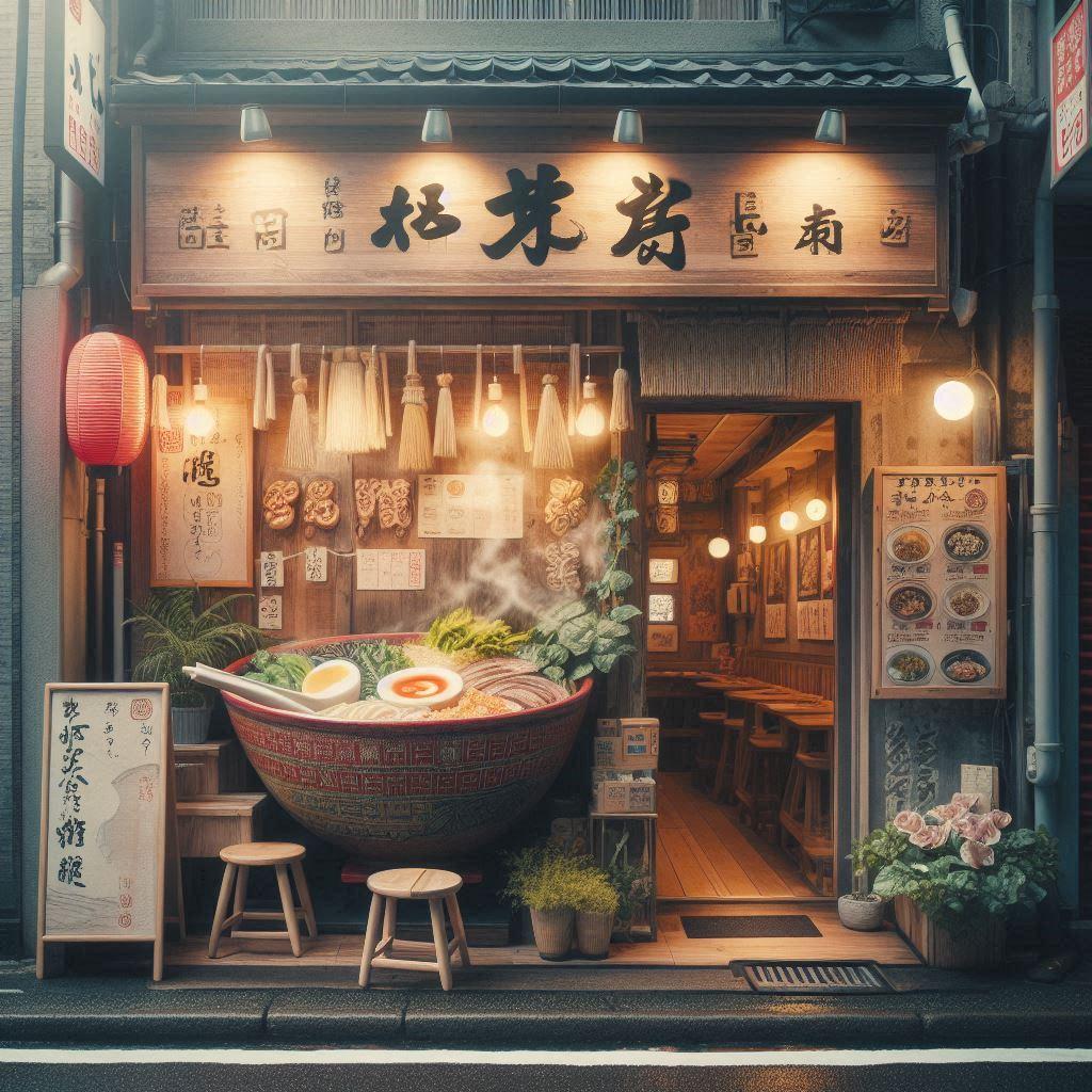 ラーメン屋の背景 | の人気AIイラスト・グラビア