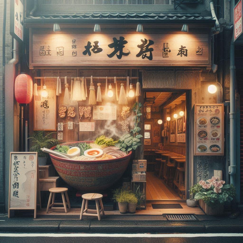 ラーメン屋の背景