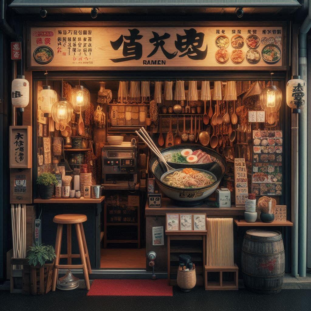 ラーメン屋の背景
