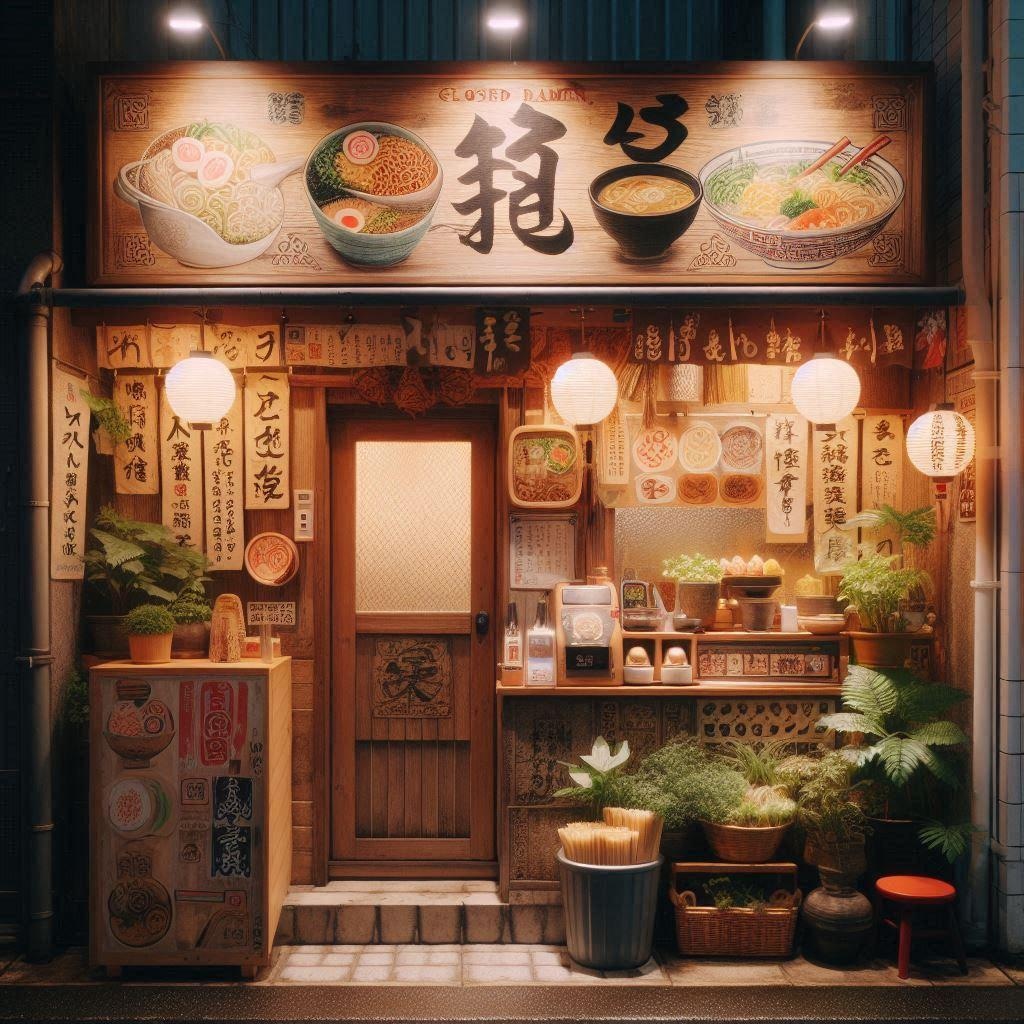 ラーメン屋の背景