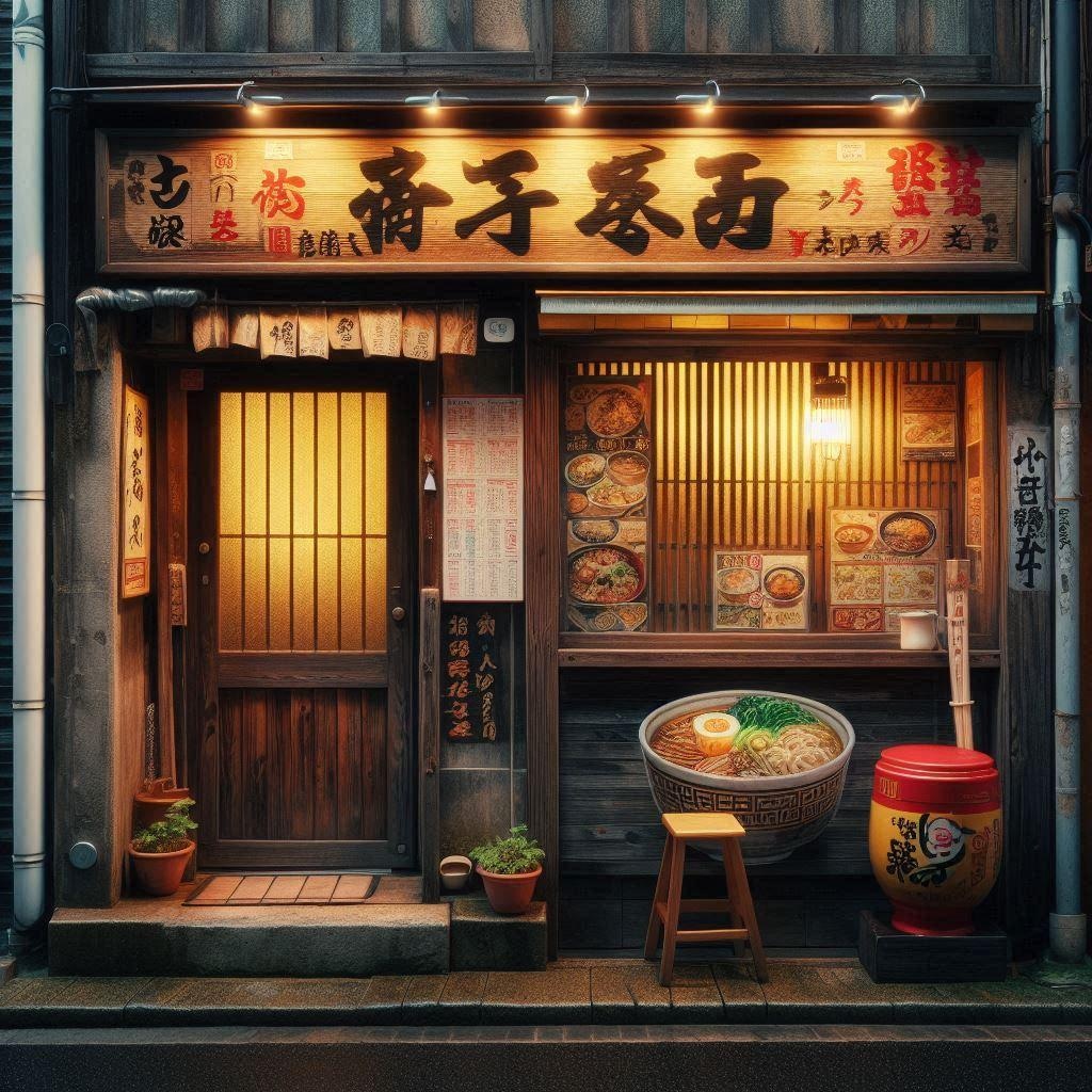 ラーメン屋の背景